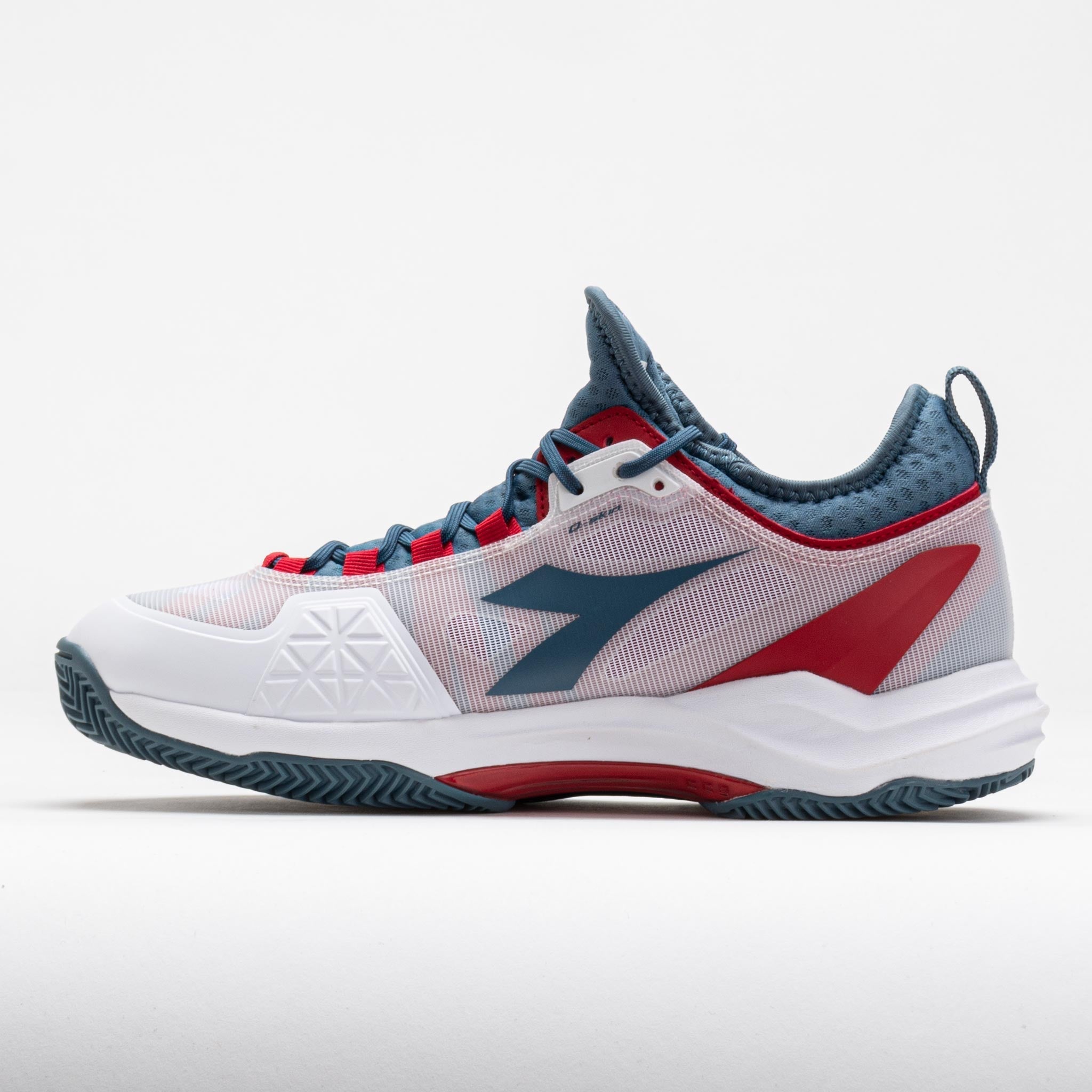 Diadora Speed Blushield Fly 4+ Clay Men's  White/Oceanview/Salsa
